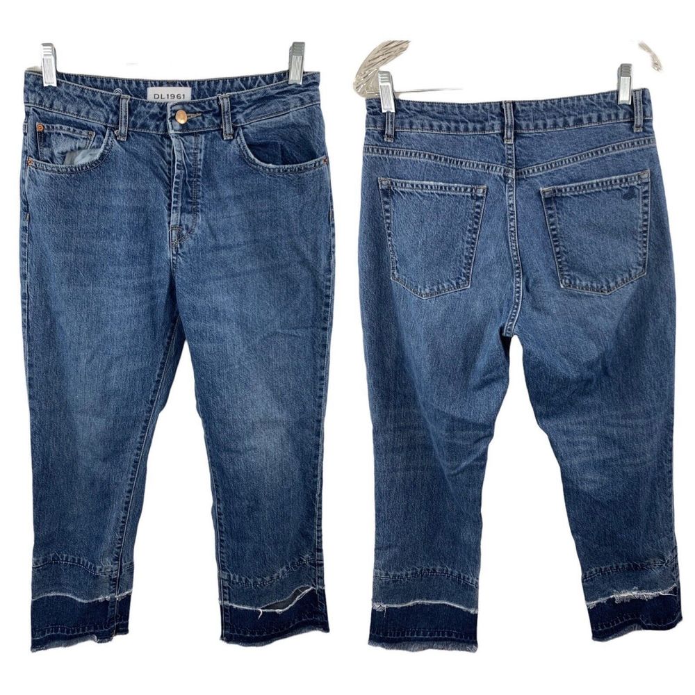 DL1961 Jeans Women’s Size 28 Patti High Rise Released Hem Straight Leg Sandbox